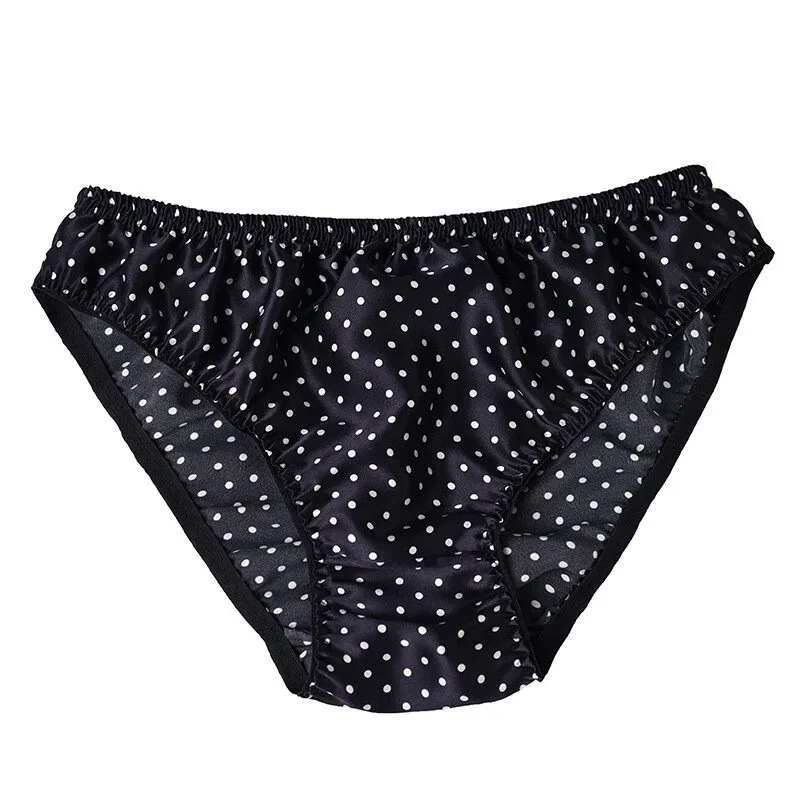 100% Mulberry Silk Men Sexy Underwear Wrinkle Briefs Breathable Male Panties Pure Silk Trigonometric Soft Man Underpants Summer — image 24