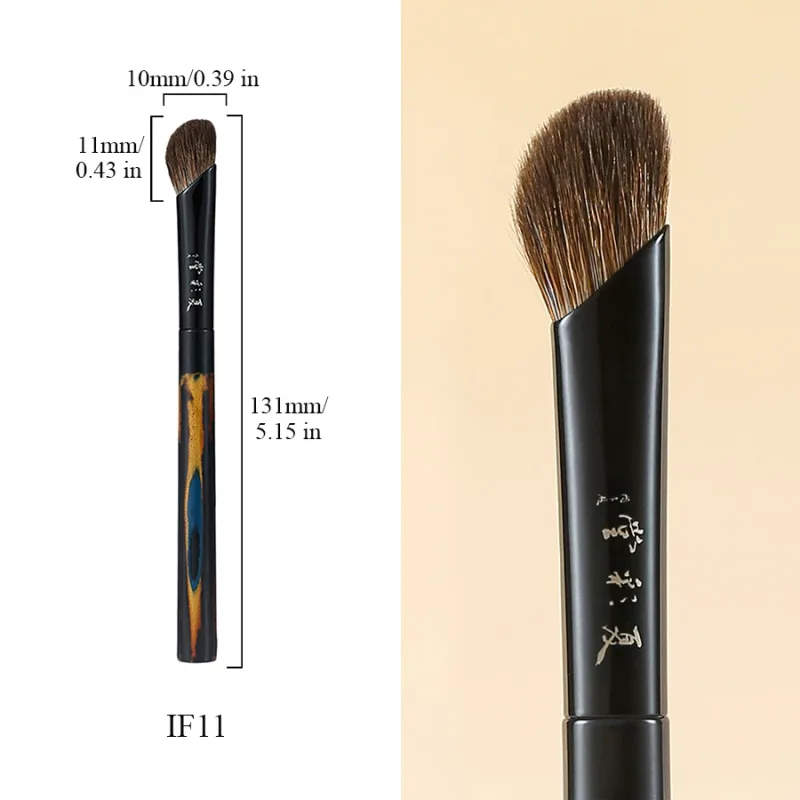 Soft Mixed Sable Lynx Goat Hair Hand Crafted Makeup Brush Eye Shadow Blending Brush Luxury Chinese Lacquer Handle Makeup Brushes