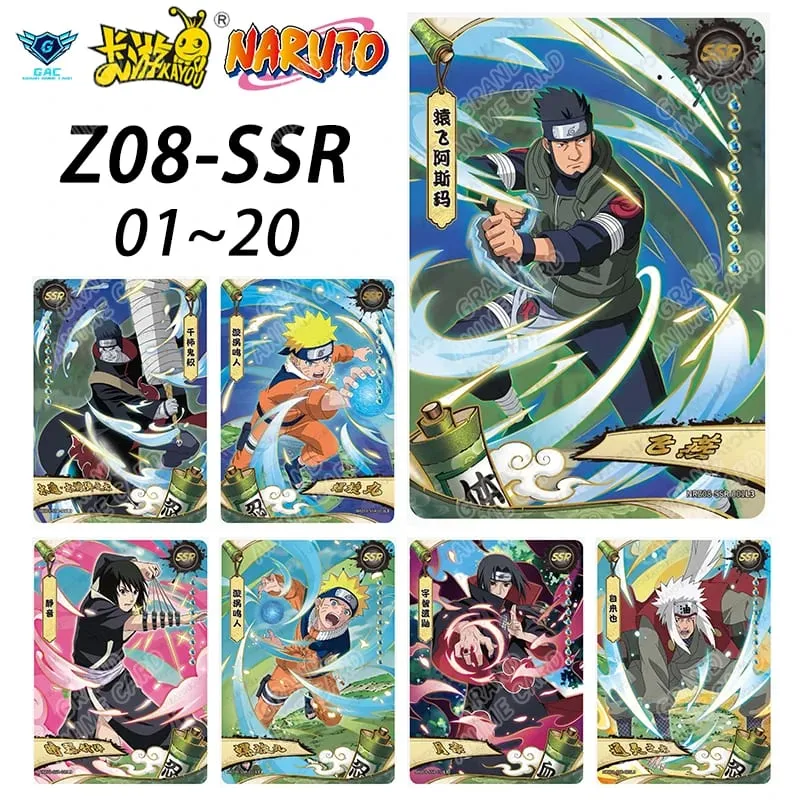 Kayou Naruto New T4W8 T2W9 Anime Rare Card Full Series ASP BP PU HR AR CR MR UR Complete Set Anime Collection Card Kids Toy Gift