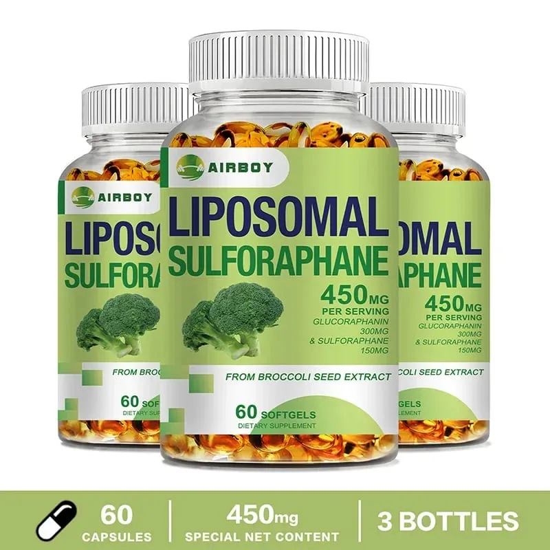 Sulforafano liposomal 450 mg - Suplemento antioxidante para el corazón que estimula la inmunidad