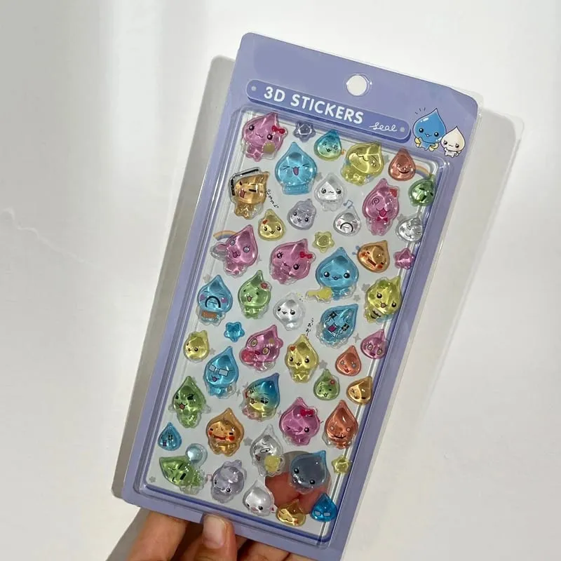 3D Stickers Cartoon Sticker Accessories Cute Stickers Seal 3d Phone Stickers Notebook DIY Stickers ボンボン ドロップシール