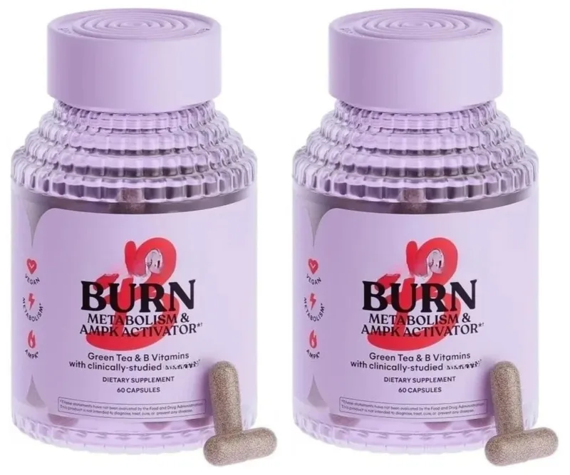 Belly Fat Burning Metabolism AMPK Activating Supplement for Men Women Actiponin Gynostemma Vitamins B6 B12 60 Capsules
