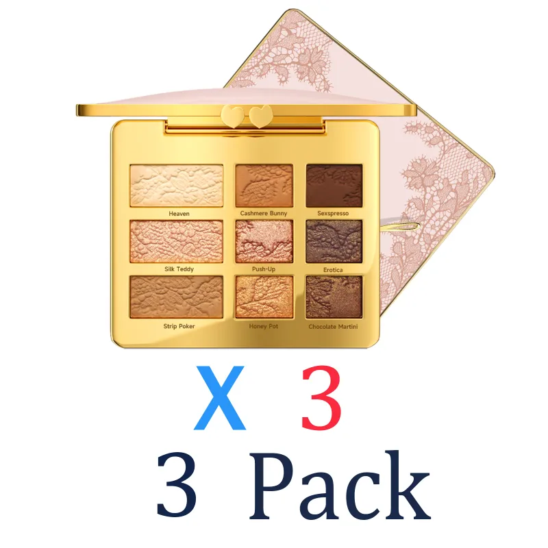 Cute Chic 9 Color Eyeshadow Palette Matte Shimmer Eyeshadow Powder Mini Portable Travel Makeup Palette Versatile Eye Shadow