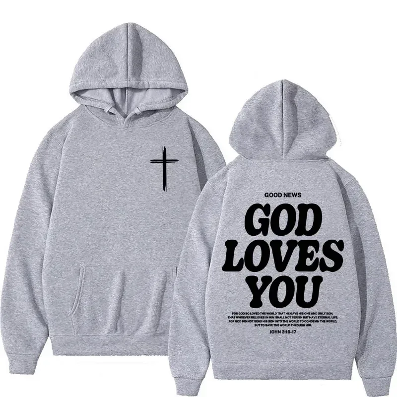 Unisex Y2K Harajuku Aesthetic Hoodie Bible Verse Print Vintage Streetwear Drawstring Hooded Sweatshirt For Men Women
