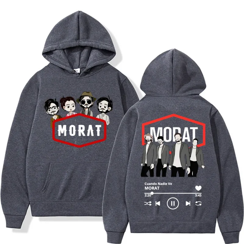 Band Morat Cuando Nadie Ve AlbumTour Sweatshirt Men Women Fashion Hip Hop Pop Music Hoodies Casual Fleece Long Sleeve Pullovers