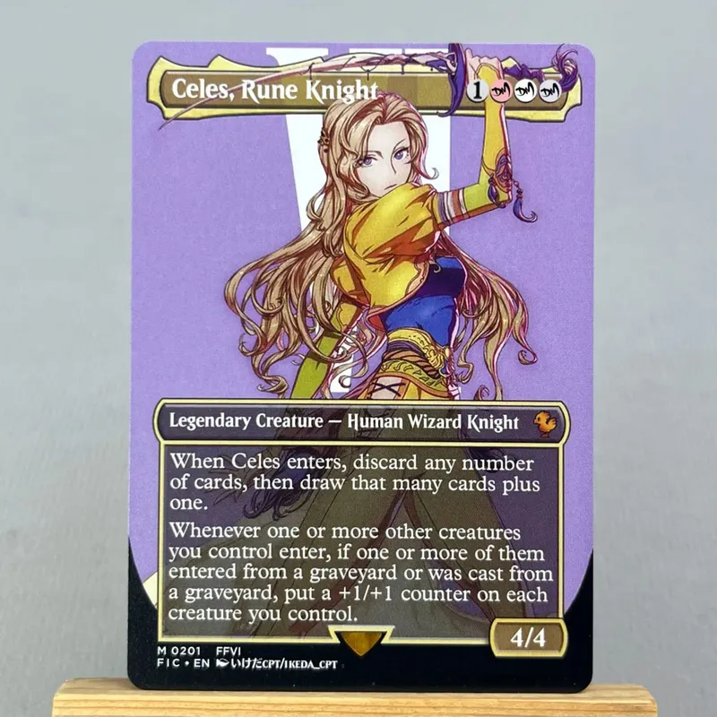 FIN FCA FIC HOLO14-Ⅰ02 Tcg Proxy Cards Vivi Ornitier Summon Bahamut Rhystic Study Y'shtola Night's Blessed