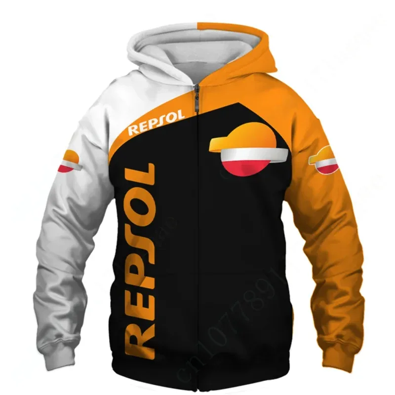 Repsol Unisex Clothing Anime Zip Hoodies Harajuku Hoodies For Men Women Casual 3D Printing Sweatshirt Essentials Pullover Top — image 8