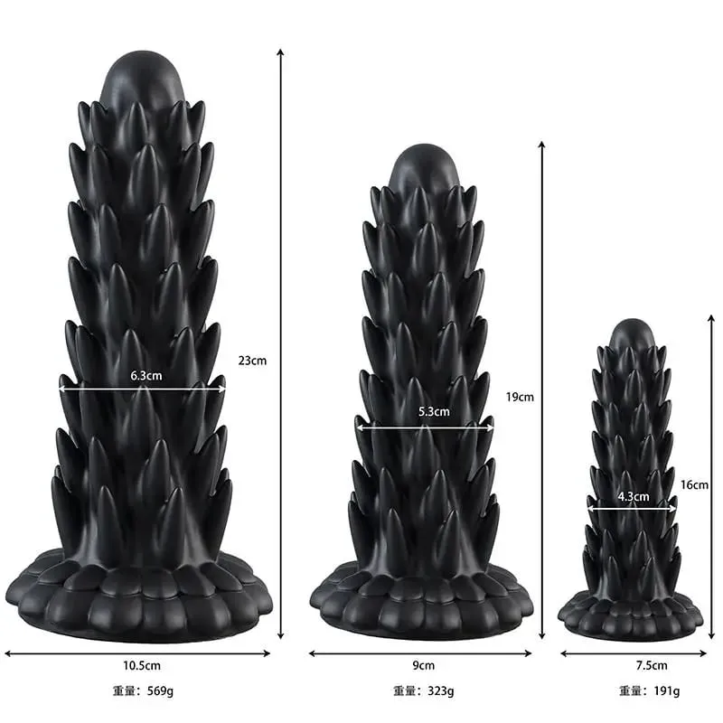 Sex Toys Monster Dildo Fantasy Huge Silicone Butt Plug For Women And Men 3 Size Prostate Massager Sex Toy For Adults Luminous 18 — image 8