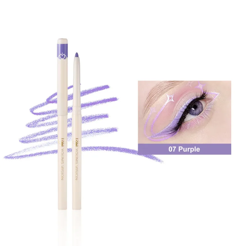 Silky Long Lasting Eye Liner Pencil Blade Tip Natural Matte Wine Red Eyeliner Easy To Color and Waterproof Eye Make Up Cosmetics