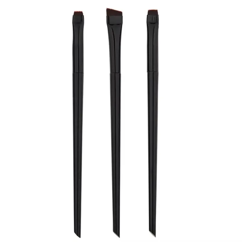 3/6/9/12Pcs Angled Eyeliner Brush Micro-Fine Tip for Brows & Cut Crease Vegan Professional Makeup Brushes