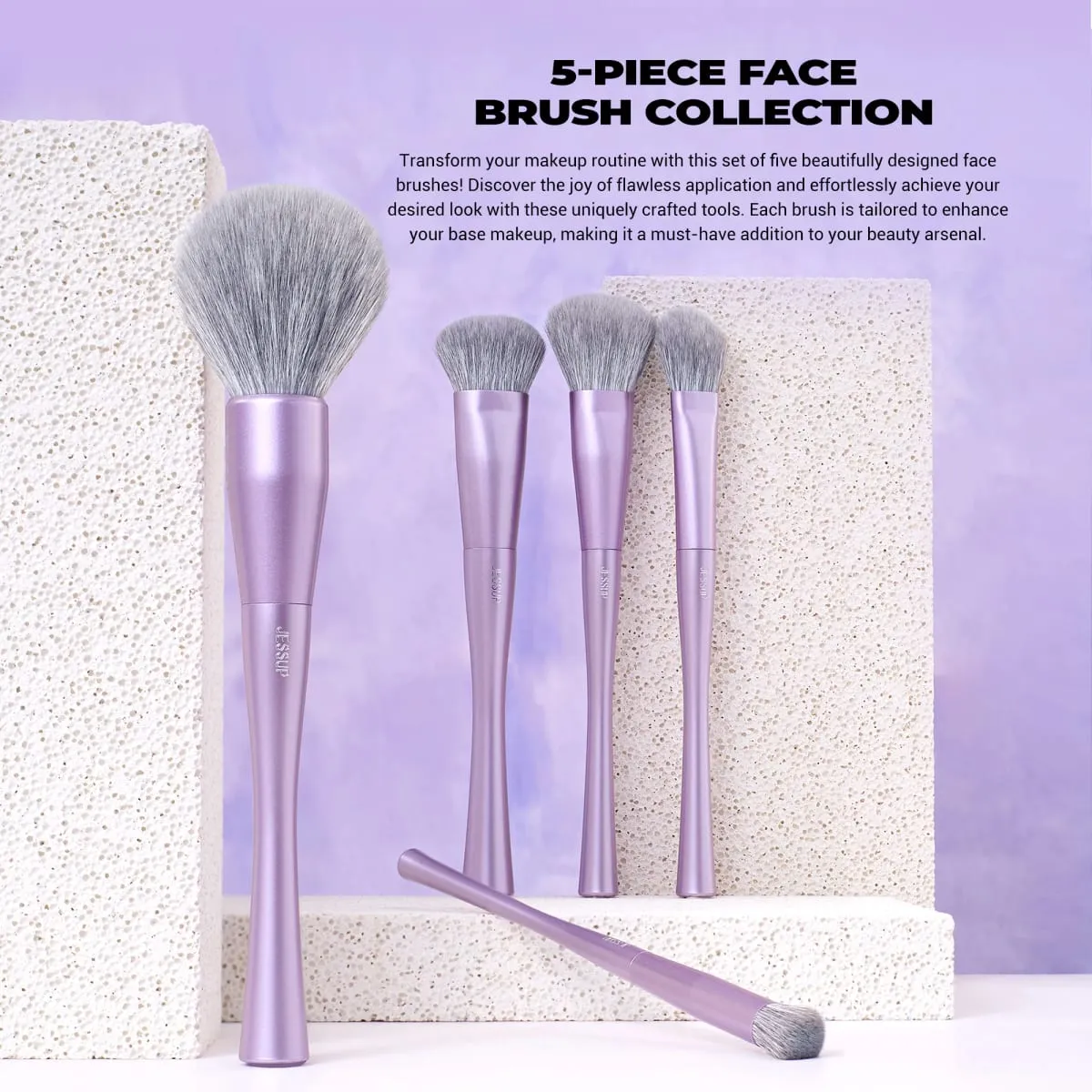 Jessup Makeup Brushes Set 4/6/7/10/14/15pcs Foundation MakeUp Brush Face Eyeshadow Blending Highlighting Concealer Luxury Purple