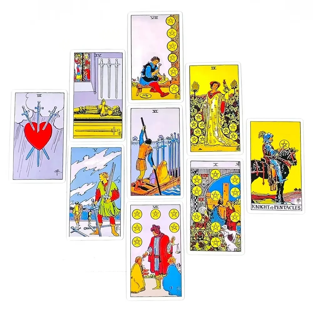 Tarot Oracle Divination Edition Borad Playing Games with English/Spanish Family Entertainment Board Game Fate Card Christmas