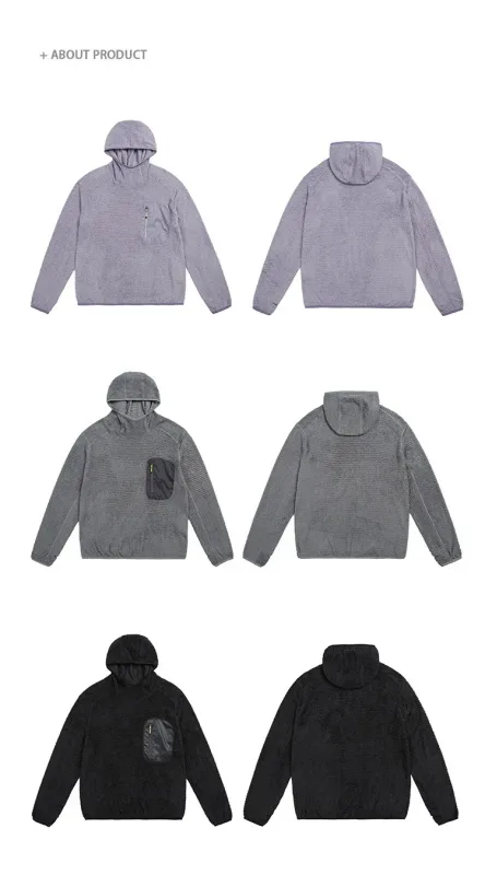 Unisex THERMOLITE® All Season Thermal Hoodie 190g Ultralight Breathable Fleece Mid Layer with Thumbholes & Zip Pocket
