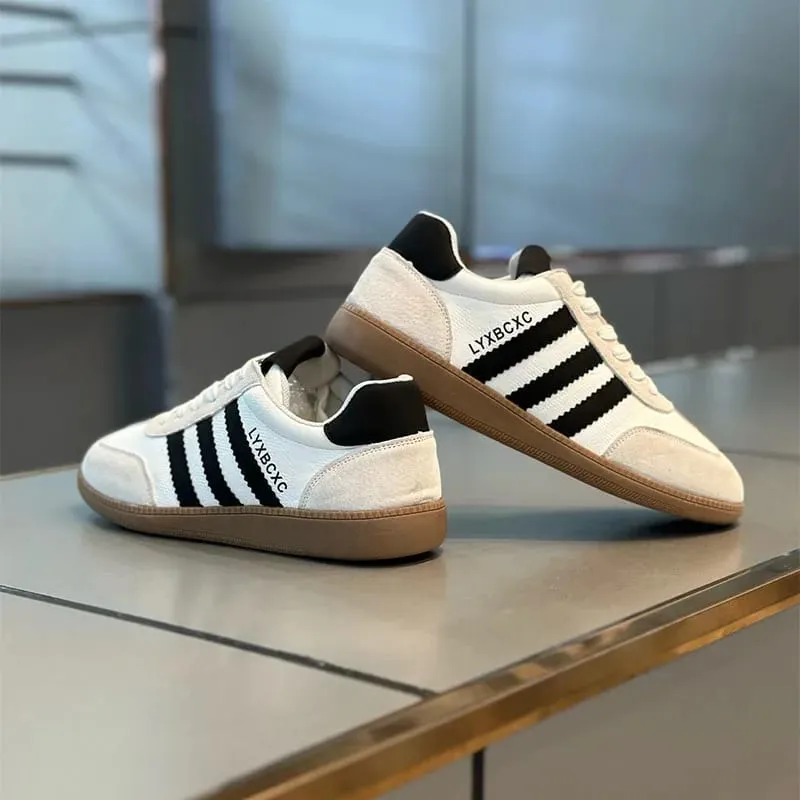 High Quality Leather Sneakers Men Trainers Classic Casual Sports Shoes Man Flat Sneakers Outdoor Non-slip Men's Skateboard Shoes
