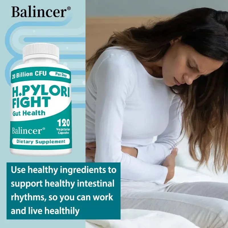 H. Pylori Defense Probiotics 20 Billion CFU - Lactobacillus Reuteri Support Intestinal Balance Digestive System Non-GMO