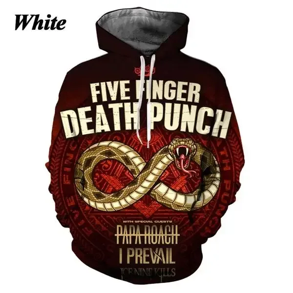 Men's and Women's Five Finger Death Punch Hoodies 3D Printing Casual Autumn Winter Sweatshirts Hip-hop Rock Hoodie — image 31
