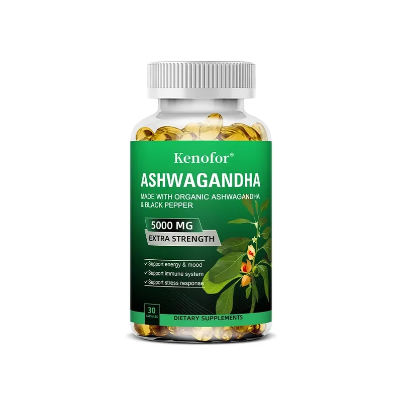 Organic Ashwagandha Extract Capsule Ashwagandha Supplement Help Stress Focus Brain Energy Support Sleep Health