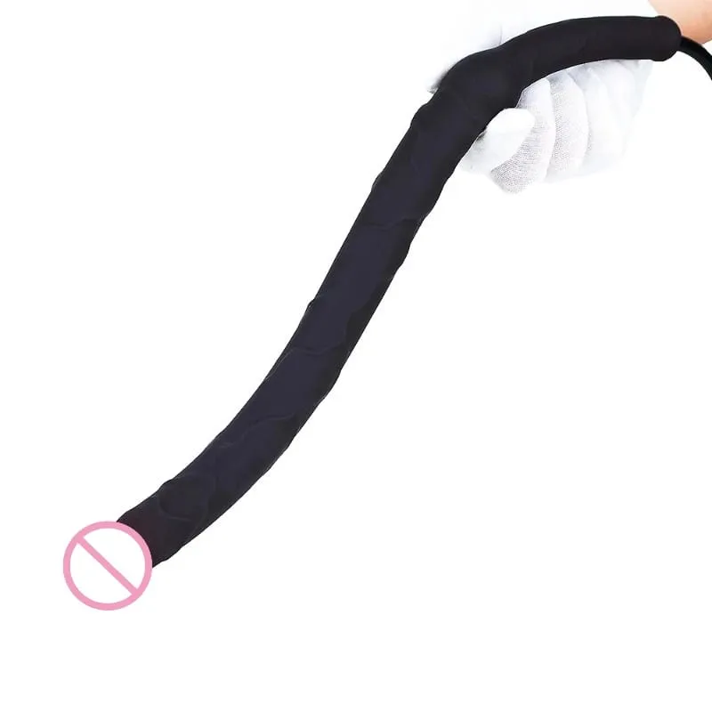 New Super Long Inflatable Expansion Dildo Butt Plug Deep Penetration Prostate Massage Big Dick Plug Anal Sex Toys For Men Women