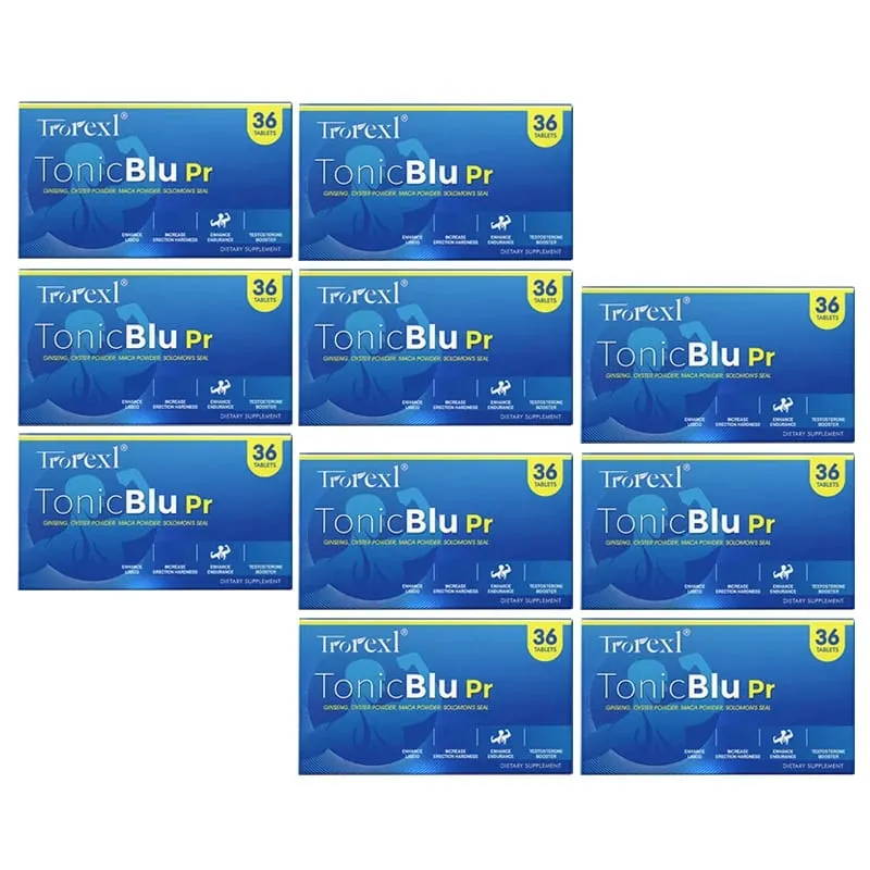 Trorexl-TonicBlu Pro - Blue Pill for Rock-Hard Energy Volume Booster Natural Oyster Ginseng for Best Benefits