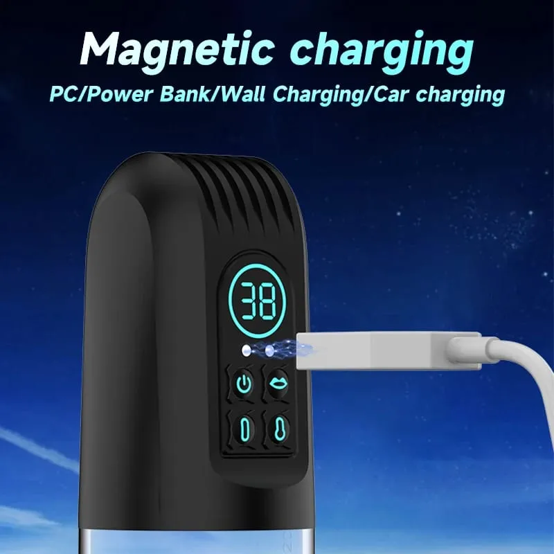 Waterproof Powerful Suction Male Electric Vacuum Penis Pump Masturbator Penis Enlargement Extension Adult Sex Toy for Men