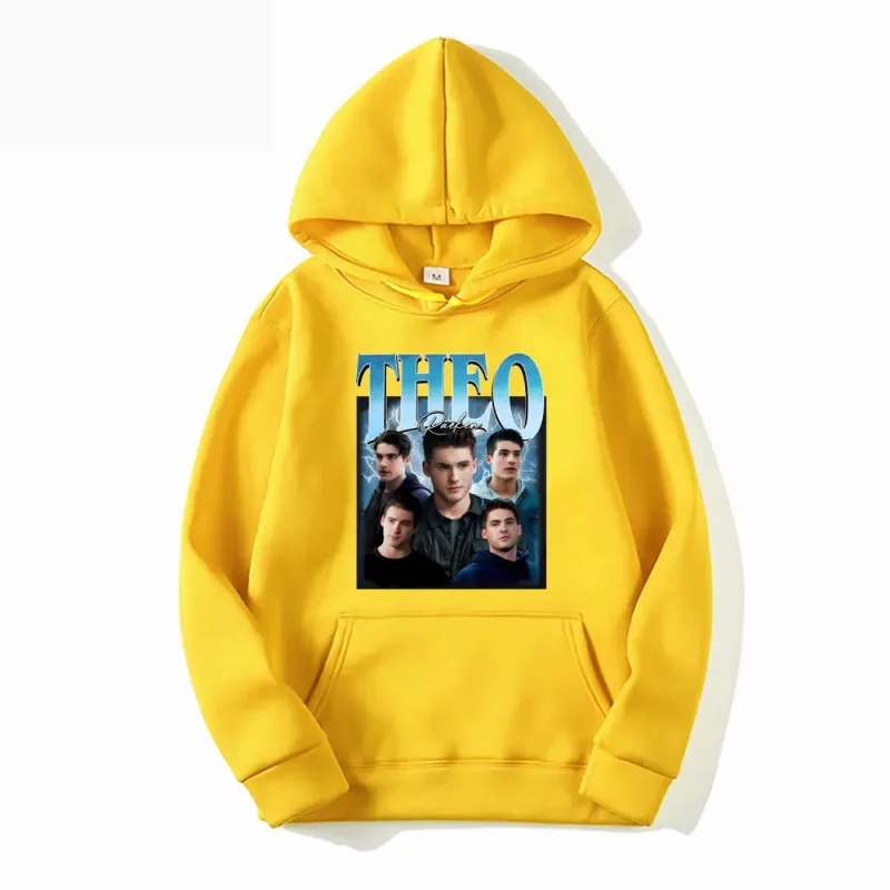 Theo Raeken Vintage 90s Teen Wolf Fan Print Sweatshirts Men Women Harajuku Vintage Pullover Long Sleeve Casual Oversized Hoodies