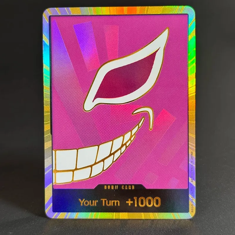 10PCS DON OPCG English TCG Gold DON!!! Collection Cards Zoro Ace Doflamingo Rebecca FOIL NM Refraction Flash Cards ToyGifts OPCG