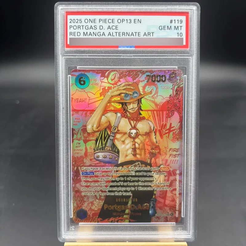 Diy Self Made One Piece OP13 Luffy Sabo Ace English Rating Card OPCG Zoro Roger Hancock Copy Version Anime Collection Cards