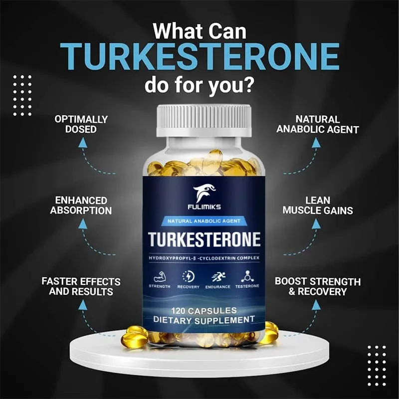 Turkesterone - Boost Energy Improve Endurance Support Energy and Muscle Health - Dietary Supplement - 120 Capsules