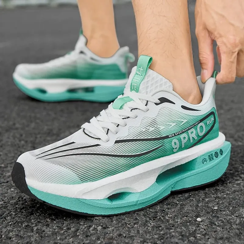 Men Running Shoes Carbon Board Marathon Speciality Sports Air Breathable Lightweight Women's Comfortable Athletic Sneakers