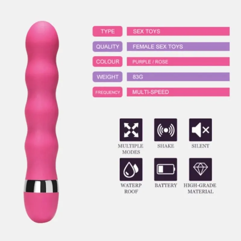 For Women AV Stick Vagina Massager Female Masturbator G Spot Clitoris Stimulator Anal Butt Plug Portable Dildo Vibrator Sex Toys