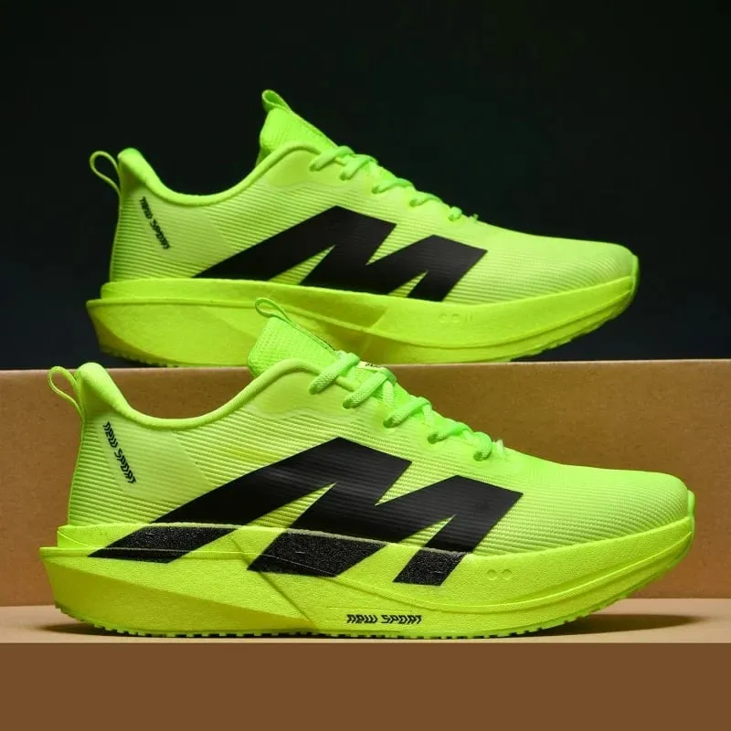 Men Marathon Running Shoes Carbon Board Speciality Sports Breathable Lightweight Women's Comfortable Athletic Sneakers Original