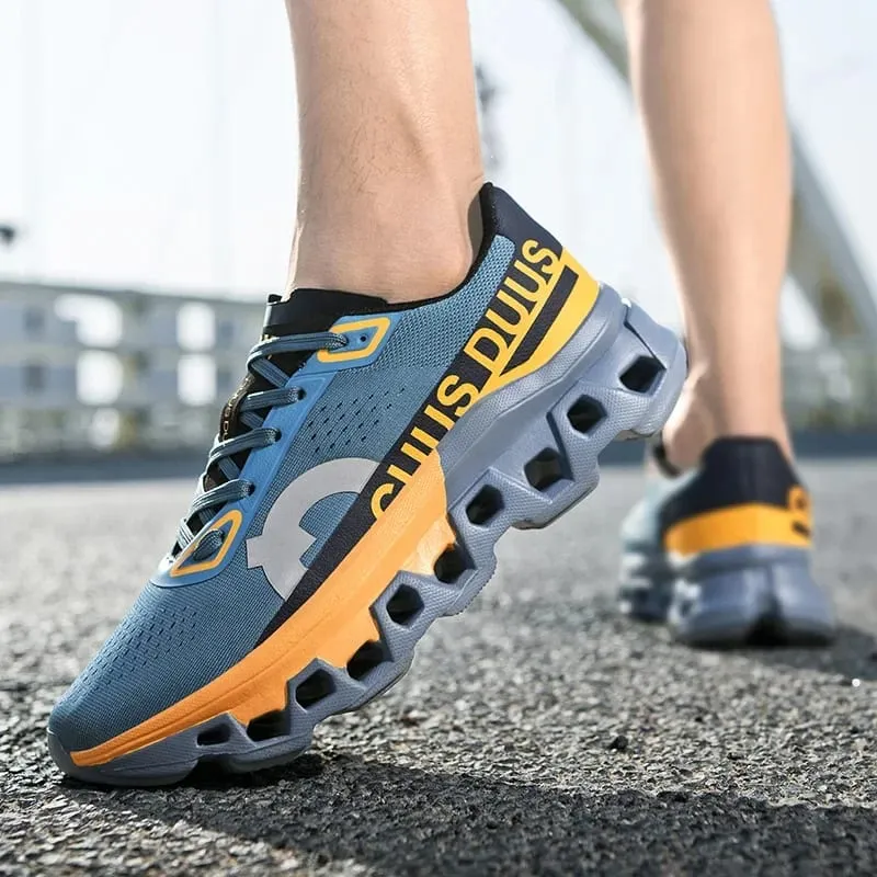 Outdoor Tennis Men Shoes Soft Sole Breathable Casual Sports Shoes Mesh Surface Breathable Cushioned Running Shoes Sneakers