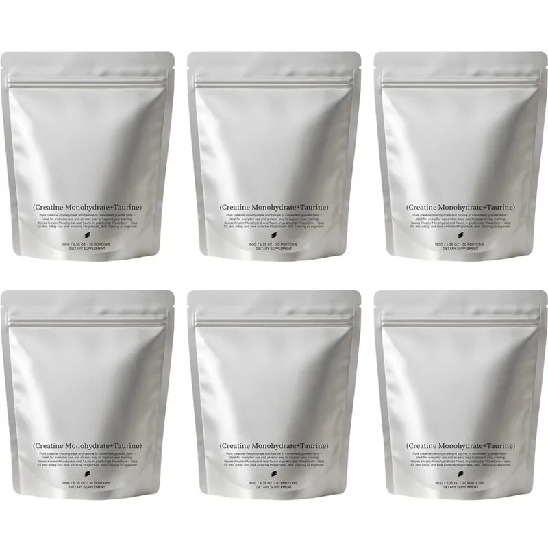 Creatine Monohydrate Taurine Powder Pure Unflavored Muscle Strength & Endurance Support Quick Dissolve 180g - 30 Servings