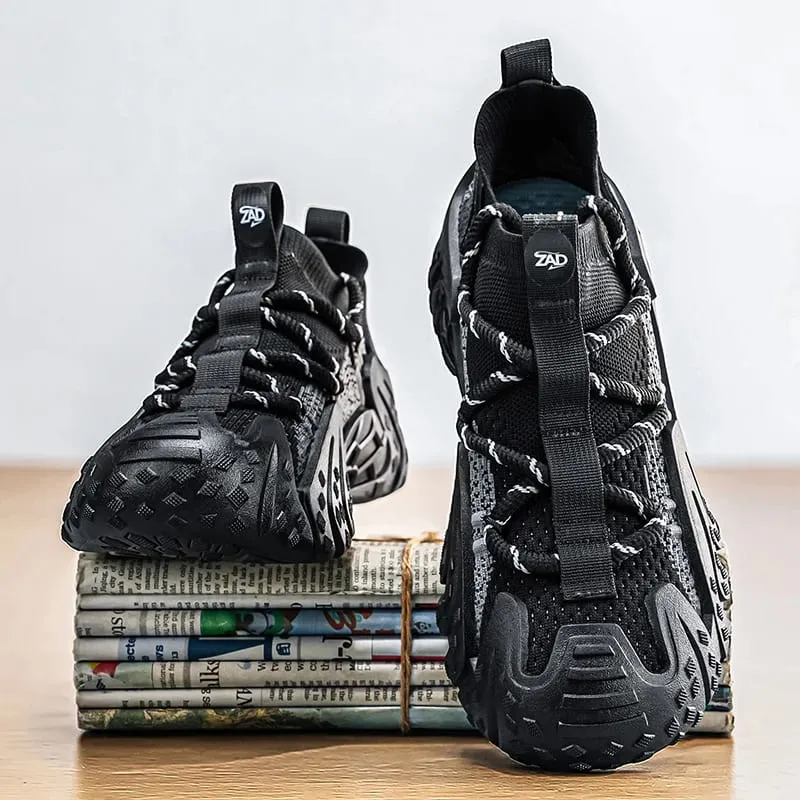 Perforated Vent Mesh Mens Light Summer Sneakers Soft Foam Anti Abrasion Flexible Outsole Outdoor Daily Shoes