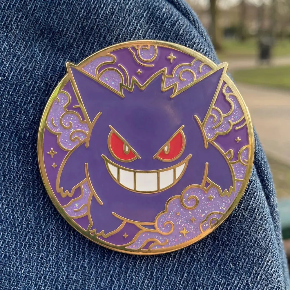 Pokemon Hard Enamel Pins Elf Anime Cartoon Lapel Pins for Backpacks Clothes Gengar Badges Cute Brooch Jewelry Gifts for Friends