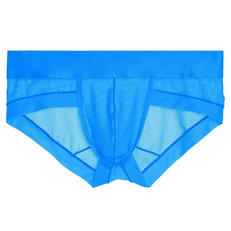 ใหม่ชุดชั้นในกางเกงผู้ชาย Cueca Masculina Ropa ภายใน Hombre Calzoncillos ตาข่าย Breathable กางเกง S-XL