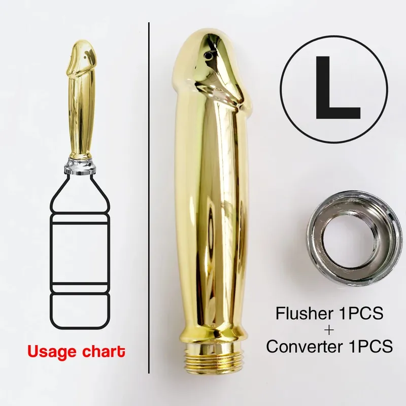 ABS anal vaginal douche Conversion head for outdoor use Posterior chamber irrigation multi-function plug-in shower sex toys