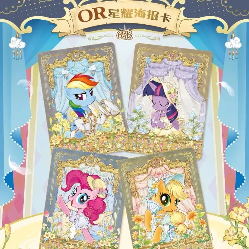 Genuine My Little Pony Card Friendship Forever Cards Star Pack Gorgeous Gilded Princess Cards Collectible Card Toys Gifts