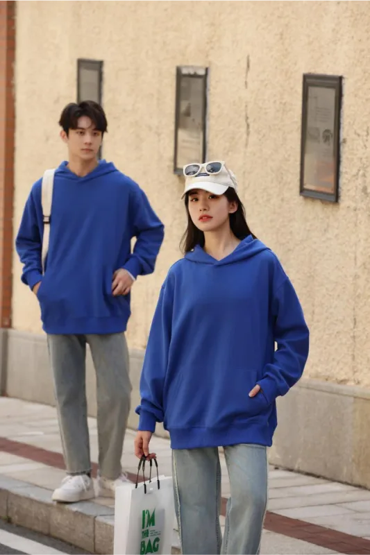 Fashionable Loose Cotton Hooded Sweatshirt for Men and Women, Customized Printed Logo, Embroidered Logo, Spring and Autumn Cloth