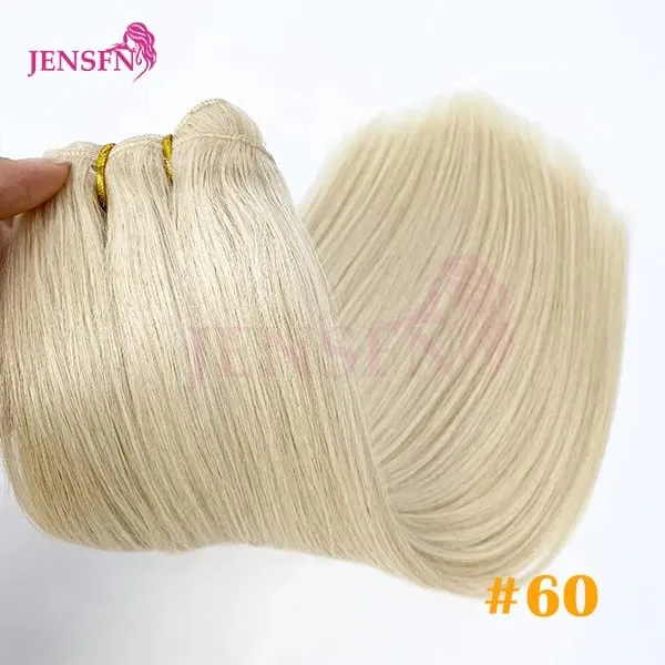 Straight 100% Real Human Hair Weft Bundles Extensions 50g/Pcs 16"-24" Remy Natural Hair Sew In Weaves Brown Blonde Color