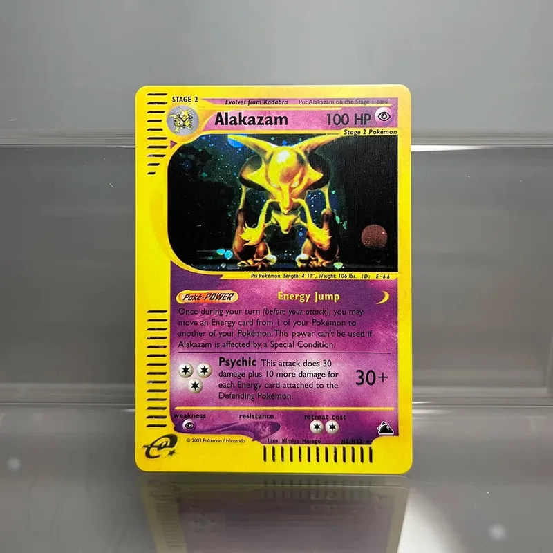 PKM-Karten Steelix Alakazam Scizor Einzelfolienkarten Raichu Slowking Game Collection-Karten PTCG-Ersatzkarten Aquapolis-Serie
