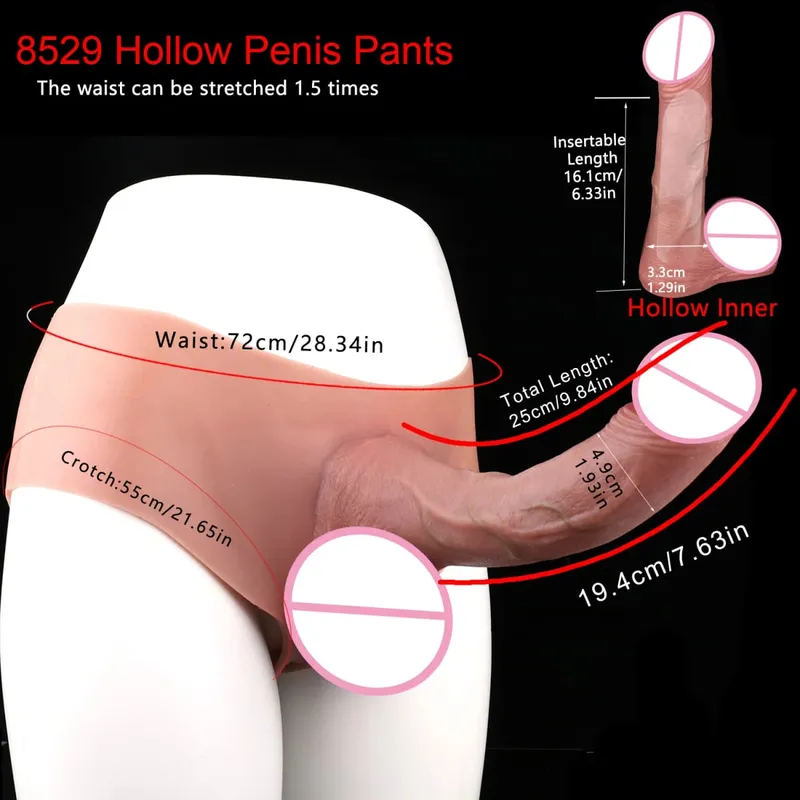 Big Knot Hollow Dildo Pants Adult Men Strap-On Penis Sleeve насадка на член Underwear For Couples Sex Pleasure Erotic Goods