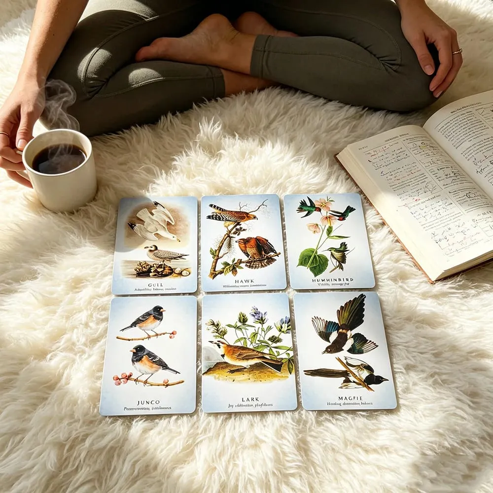 The Spiritual Meaning of Birds Oracle Cards Animal Spirit Guide Divination Deck Bird Messenger Spiritual Guidance Meditation