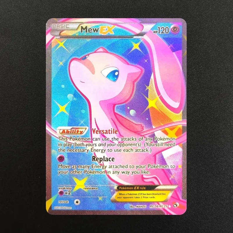 Proxy PKM Card English Rocket Mewtwo MEW GX EX Vmax TCG Collection Trading Card Game