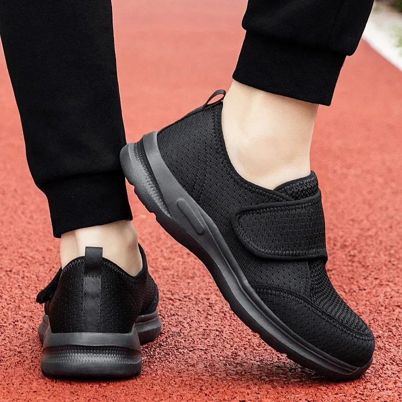 Men's Orthopedics Wide Feet Swollen Walking Casual Sneakers Unisex Thumb Eversion Adjusting Soft Comfortable Diabetic Man Shoes