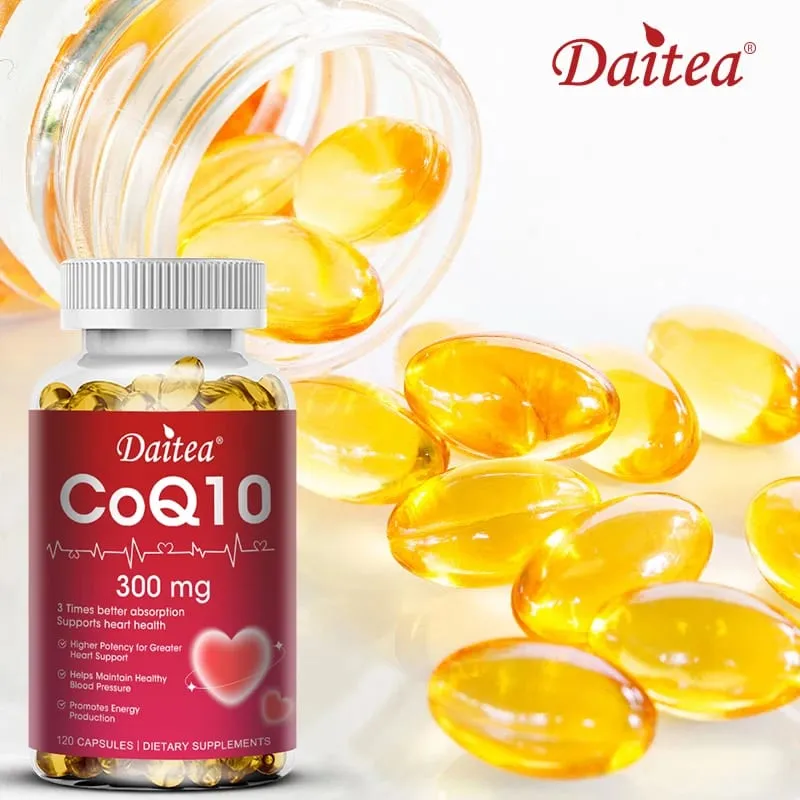 Coenzyme Q10 - 300 Mg Menyokong Keupayaan Kognitif Tenaga dan Jantung Kesihatan Otak dan Sel Antioksidan Meningkatkan Kualiti Tidur