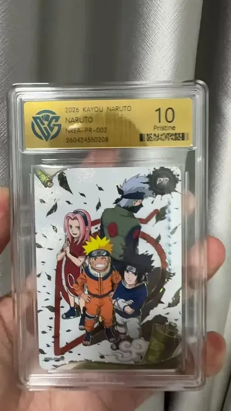 Naruto Card English version PR-001PR-002 PRISTINE-10.0 Authentic KAYOU Rating Card