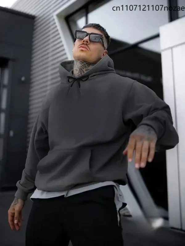 Loose Fleece Men's Women Oversize Casual Sweatshirt Hoodies Couple Unisex Pullover Autumn Winter Cotton Sport Hoody Clothing Top
