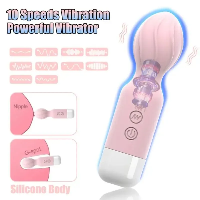 S-poderoso varinha mágica av vibrador feminino estimulador de clitóris massageador de ponto g produtos adultos brinquedos sexuais para mulheres 18 +
