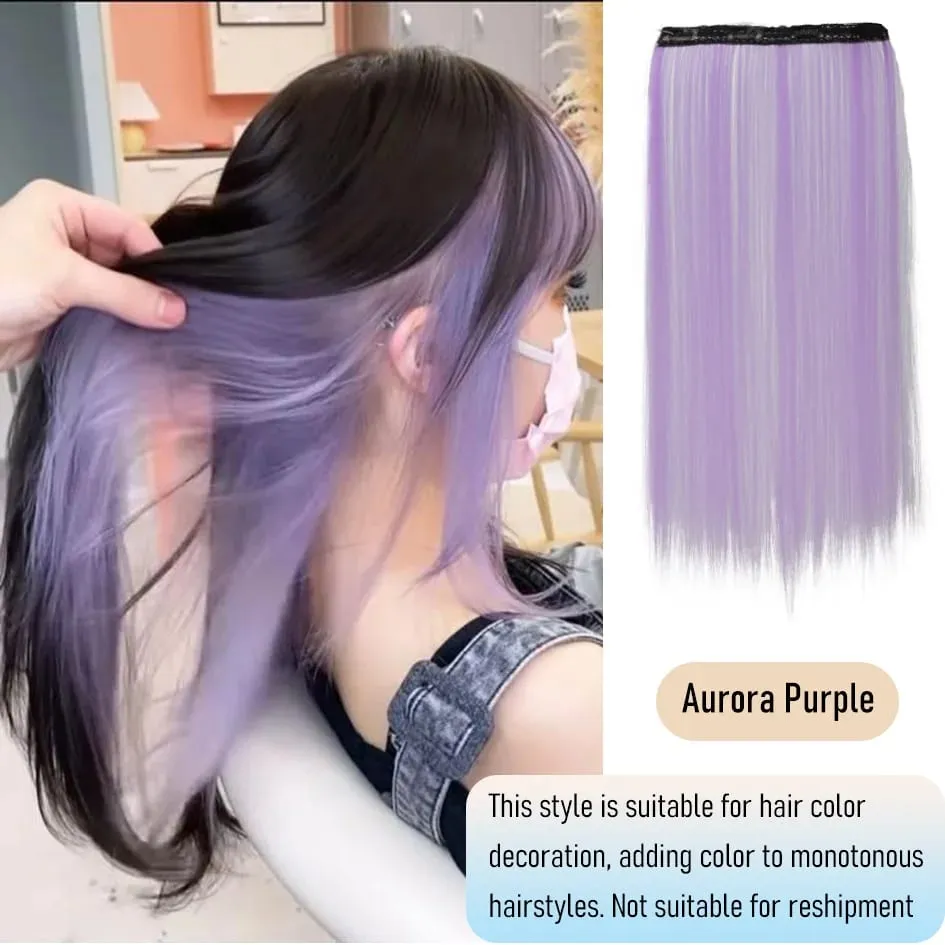 synthetic 20 inch coloured straight hair extensions wig chemical fibre card hair women wigs holiday party Halloween Christmas